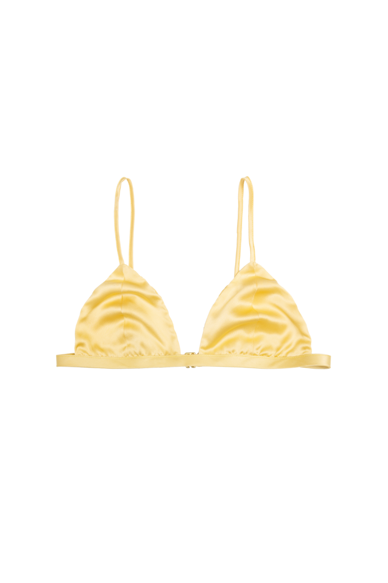 CERTIFIED ORGANIC SILK BRA TOP - IVY DESERT