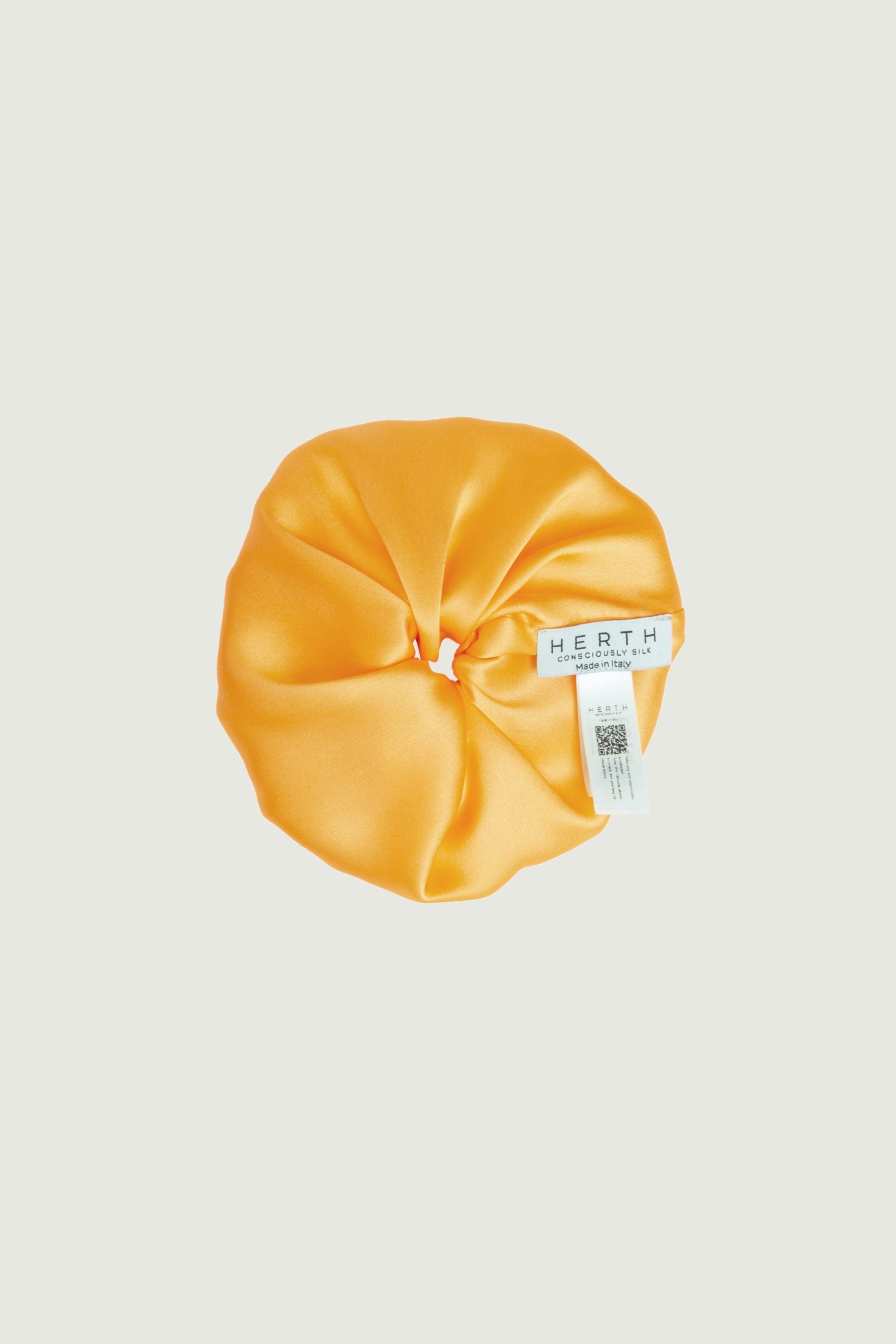 Mango silk scrunchie, hair accessory