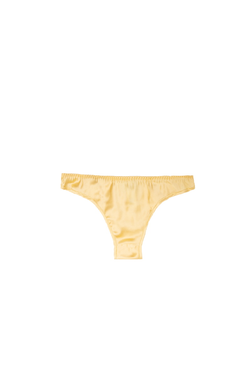Lea mid rise panty in refined desert organic silk — sustainable and comfortable lingerie piece by HERTH, crafted with GOTS-certified silk.