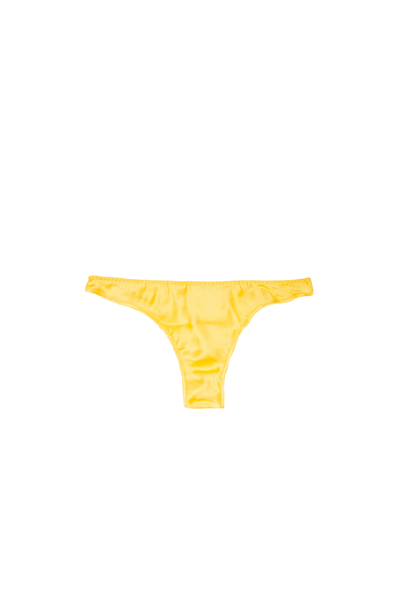 Zoe low rise panty in Mango organic silk — sustainable, soft, and breathable lingerie crafted by HERTH with GOTS-certified silk