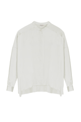 TESS IVORY: SHIRT IN GOTS ORGANIC SILK