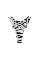 ERA: ZEBRA PRINT GOTS ORGANIC SILK HIGH LEG PANTIES