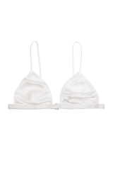 IVY BRA TOP AND ZOE BRIEF: IVORY GOTS ORGANIC SILK SET