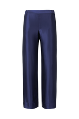 Zeno Blu Navy: Pantaloni in seta biologica GOTS
