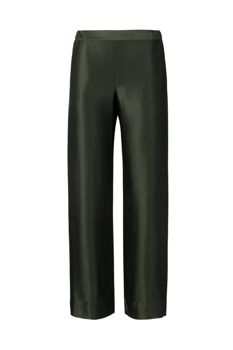 Zeno Verde: Pantalone Pigiama in seta GOTS