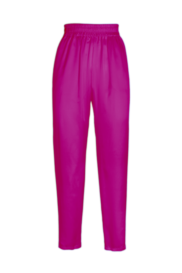 ROY HOT PINK: GOTS ORGANIC SILK PANTS | SAMPLE