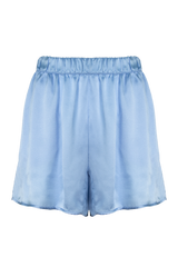 HANI: GOTS ORGANIC SILK SHORTS IN LIGHT BLUE