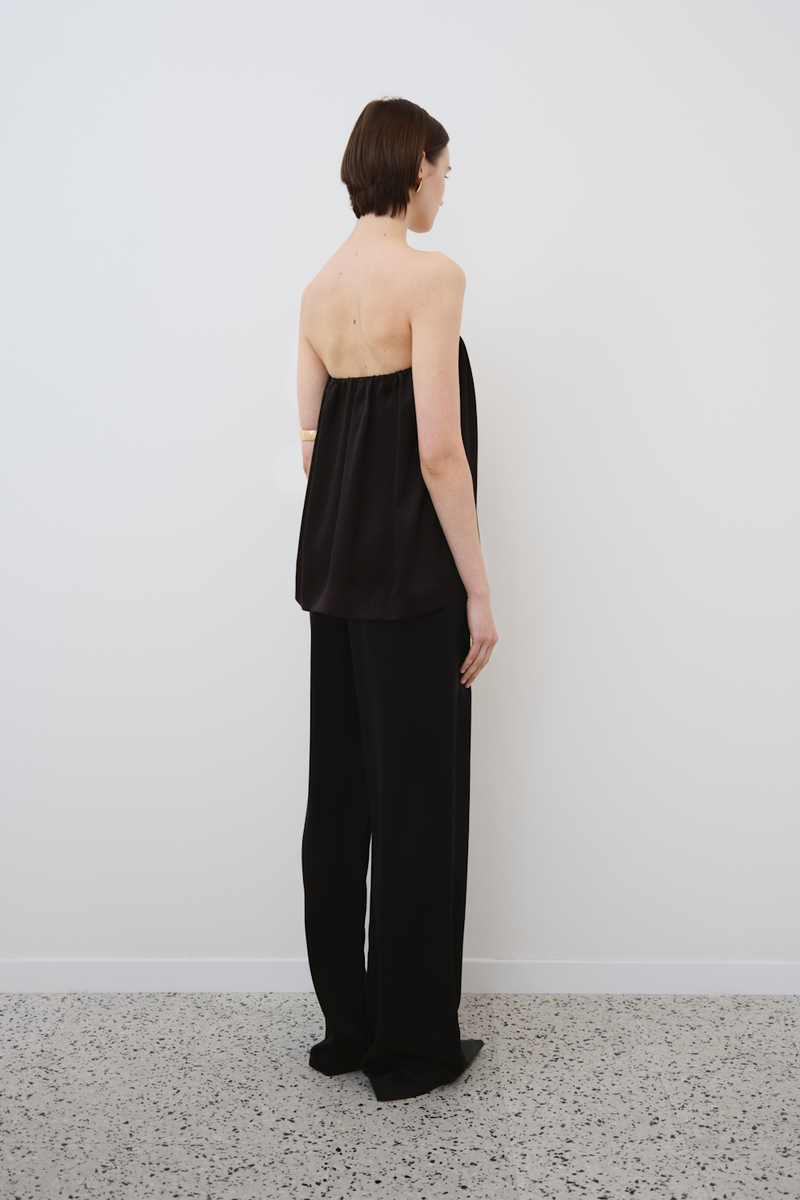 GALA: OFF-THE-SHOULDER BLOUSE IN ORGANIC SILK | PRE-ORDER