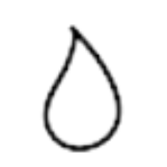 Icon representing moisture balancing properties of HERTH organic silk garments.