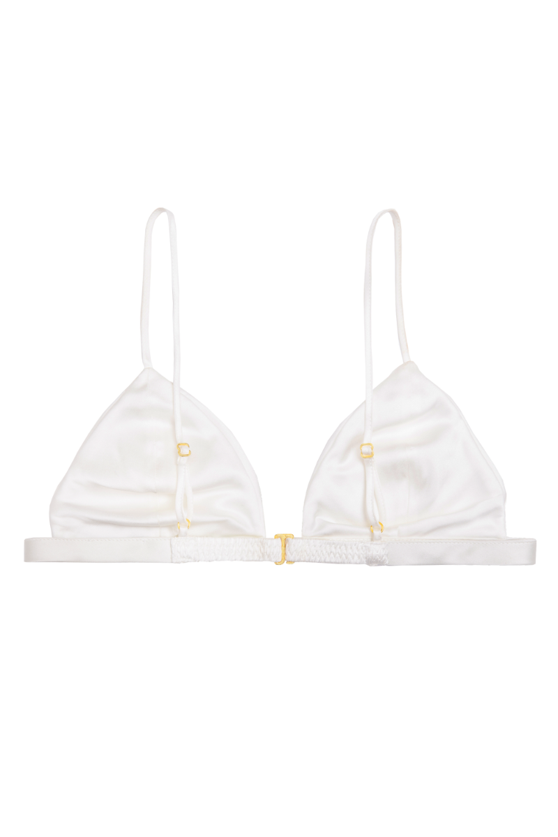 IVY IVORY: SOFT CUP TRIANGLE BRA TOP