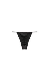 ELLE BLACK: ORGANIC SILK MEDIUM WAIST PANTIES