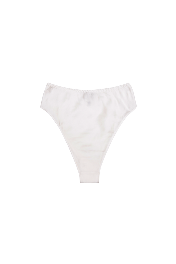 THEA IVORY: HIGH-WAISTED PANTIES IN ORGANIC SILK