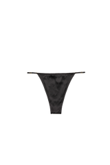 ELLE BLACK: ORGANIC SILK MEDIUM WAIST PANTIES