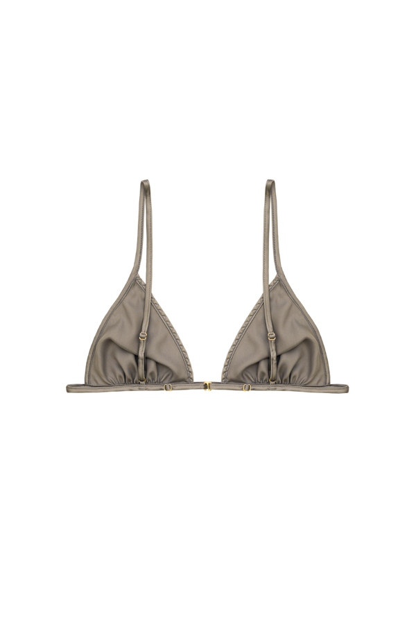 KERI GOLD SAND: MINIMAL SAND COLOR BRA TOP