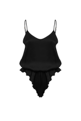 NYX BLACK: ORGANIC SILK BODYSUIT