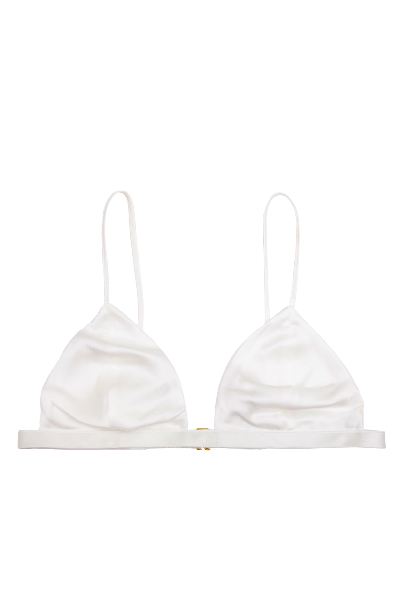 IVY IVORY: SOFT CUP TRIANGLE BRA TOP