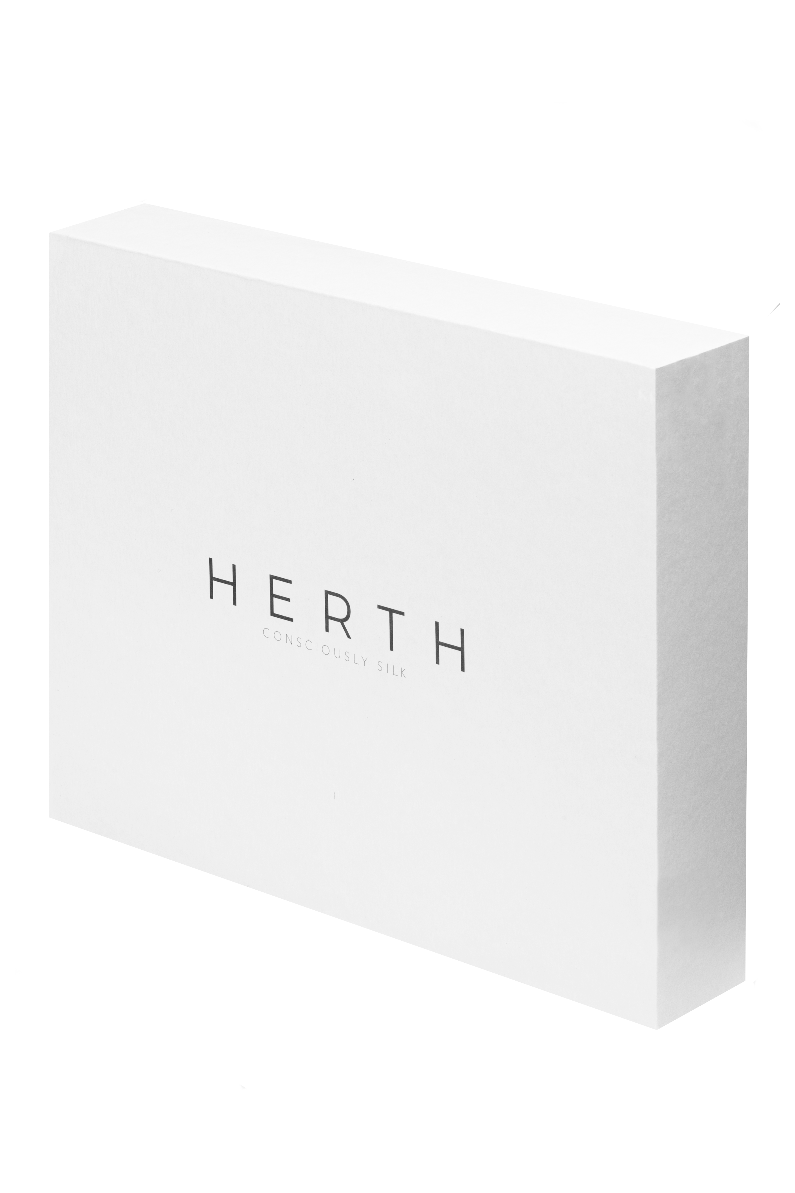 Premium HERTH gift box packaging for organic silk garments — sustainable and elegant presentation